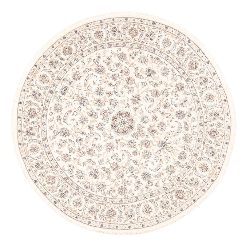 Perserteppich - Nain rund  - 203 x 200 cm - creme