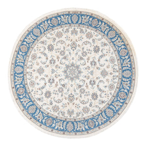 Perserteppich - Nain - Premium rund  - 149 x 149 cm - creme