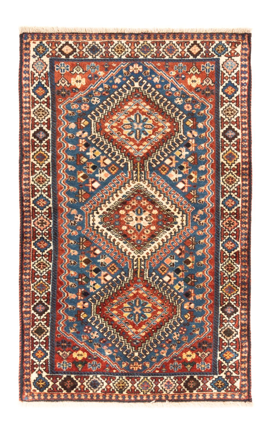 Perserteppich - Nomadic - 122 x 75 cm - blau