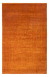 Gabbeh Persisch Teppich 150x220cm - Perserteppich Wollteppich - Rechteckig / Dunkelbraun / 150 x 220 cm Rechteckig