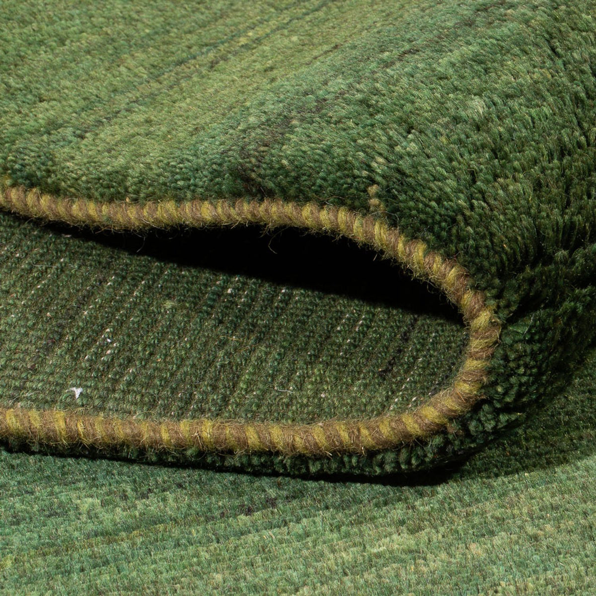 Gabbeh Teppich - Perser - 203 x 147 cm - dunkelgrün