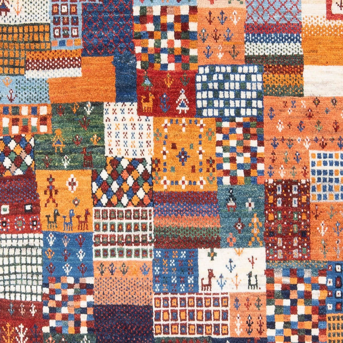 Gabbeh Teppich - Perser - 198 x 148 cm - mehrfarbig
