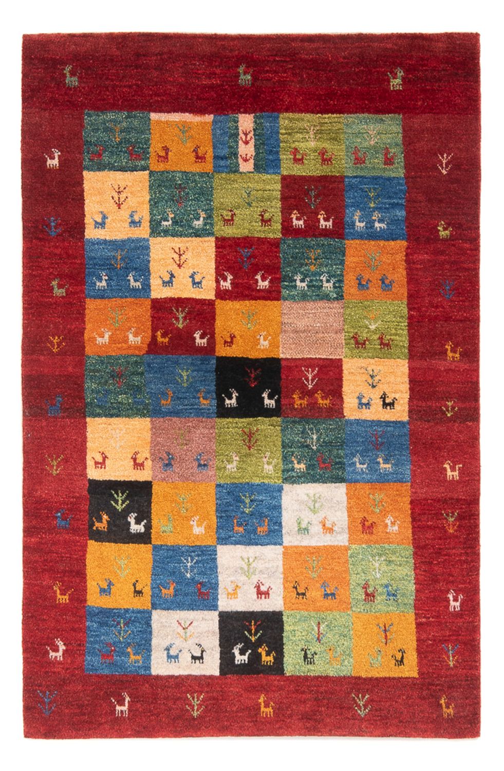 Gabbeh Teppich - Perser - 150 x 102 cm - mehrfarbig