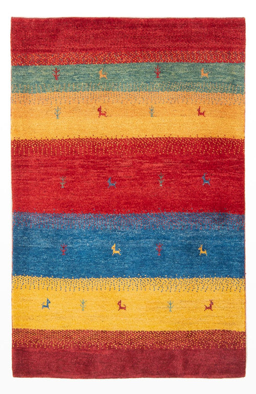 Gabbeh Teppich - Perser - 151 x 104 cm - mehrfarbig