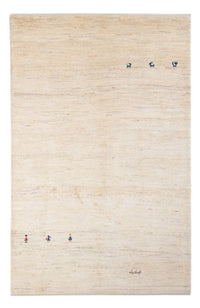 Gabbeh Teppich - Perser - 202 x 138 cm - silber