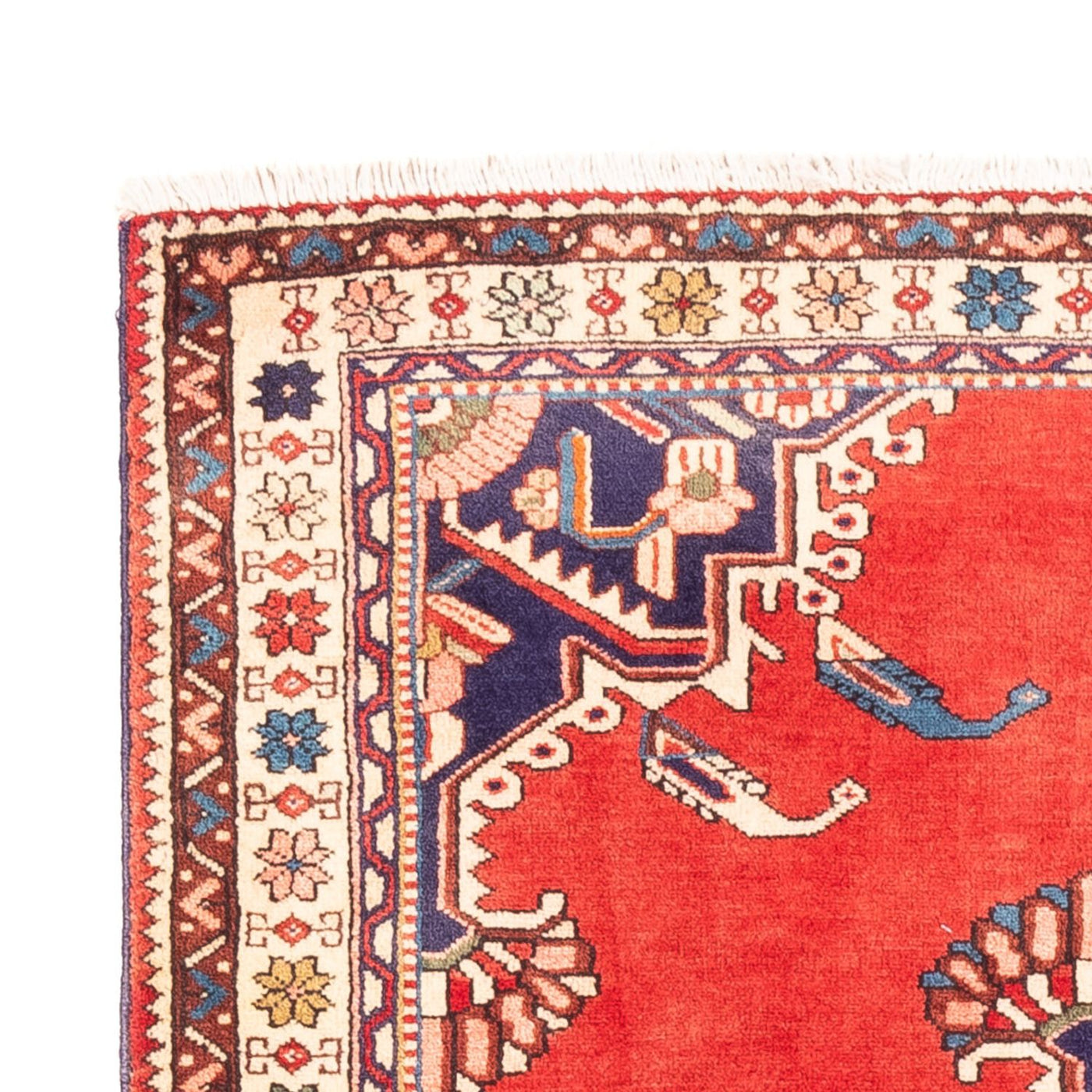 Perserteppich - Nomadic - 154 x 109 cm - rot