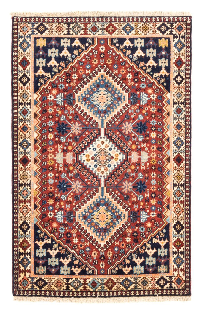 Perserteppich - Nomadic - 131 x 86 cm - rot