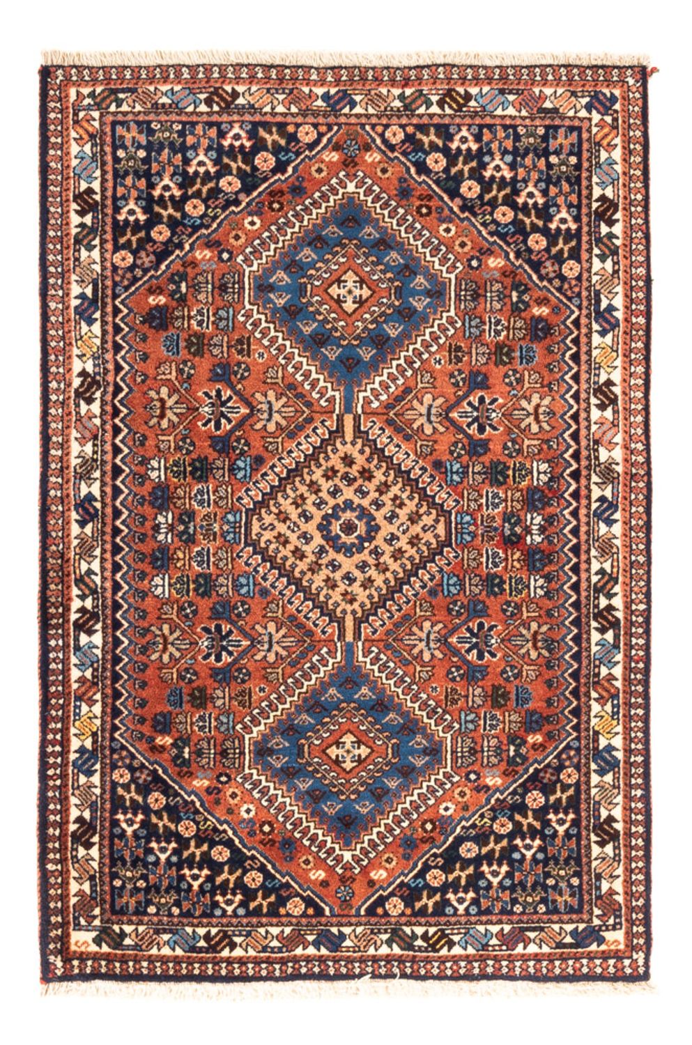Perserteppich - Nomadic - 125 x 84 cm - rot