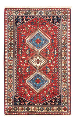 Perserteppich - Nomadic - 132 x 83 cm - rot