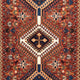 Perserteppich - Nomadic - 137 x 80 cm - rot