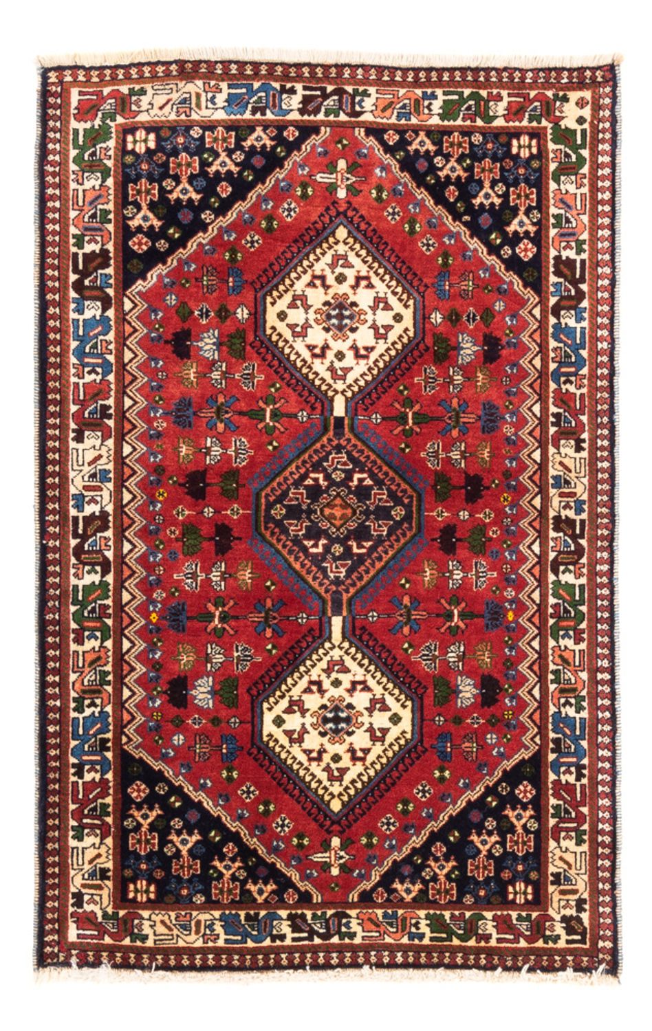 Perserteppich - Nomadic - 127 x 80 cm - rot