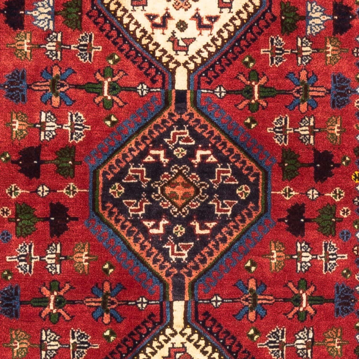 Perserteppich - Nomadic - 127 x 80 cm - rot