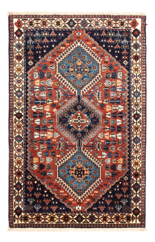 Perserteppich - Nomadic - 130 x 83 cm - rot