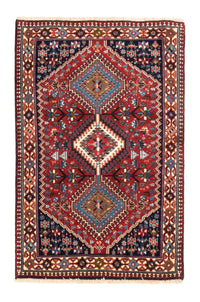 Perserteppich - Nomadic - 123 x 81 cm - rot