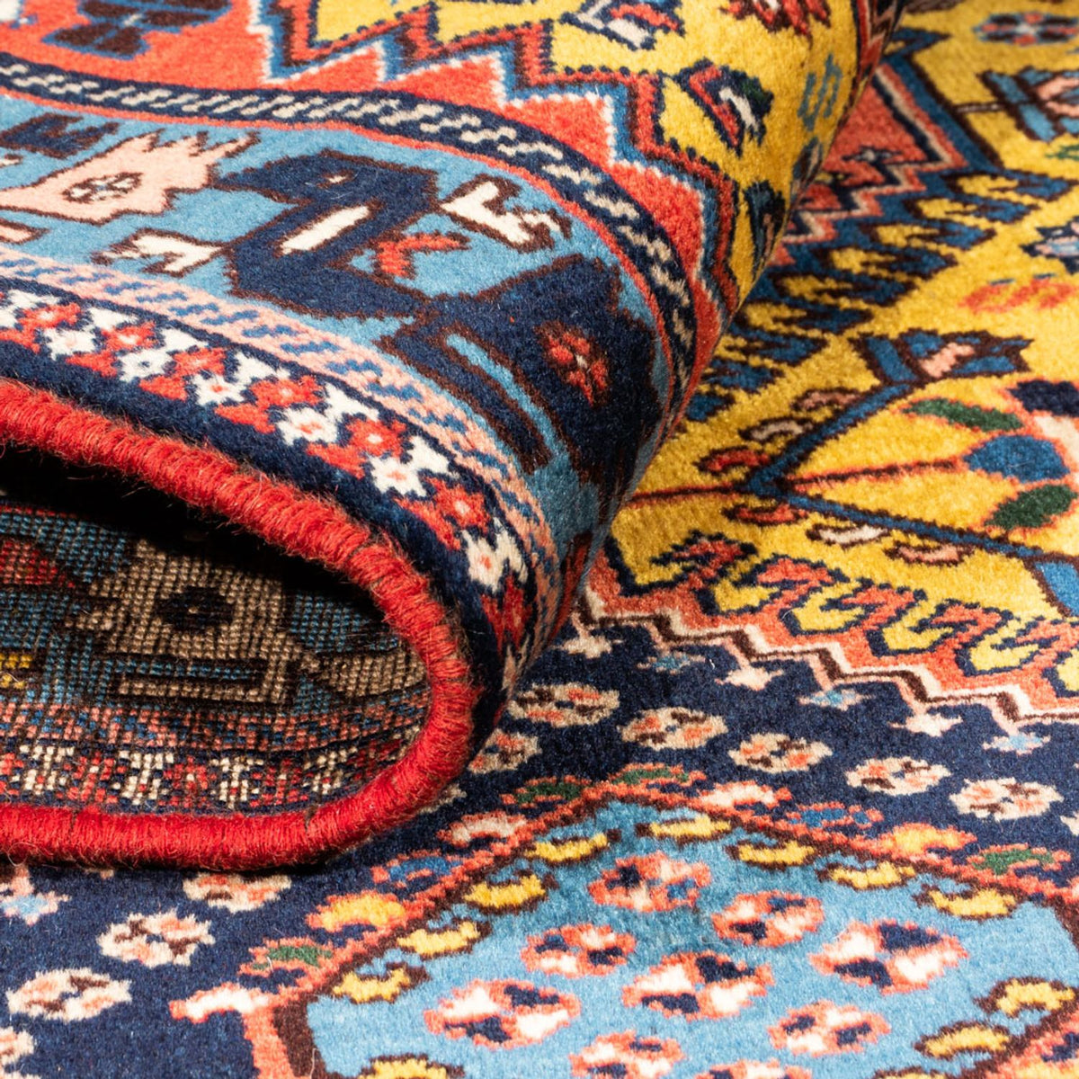 Perserteppich - Nomadic - 127 x 80 cm - gelb