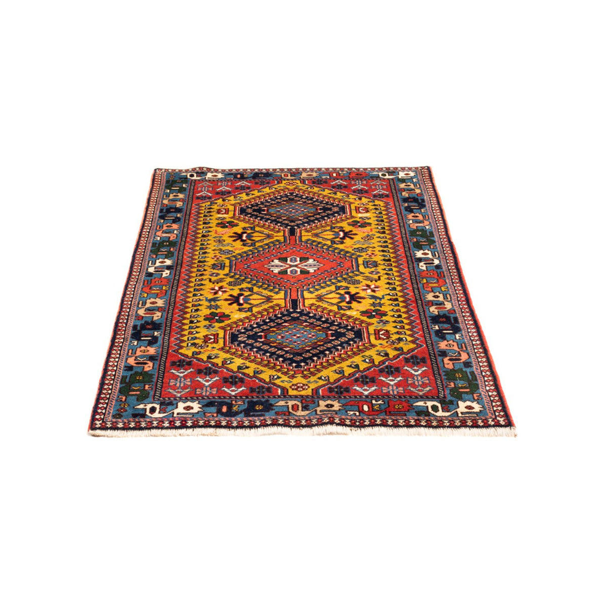 Perserteppich - Nomadic - 127 x 80 cm - gelb