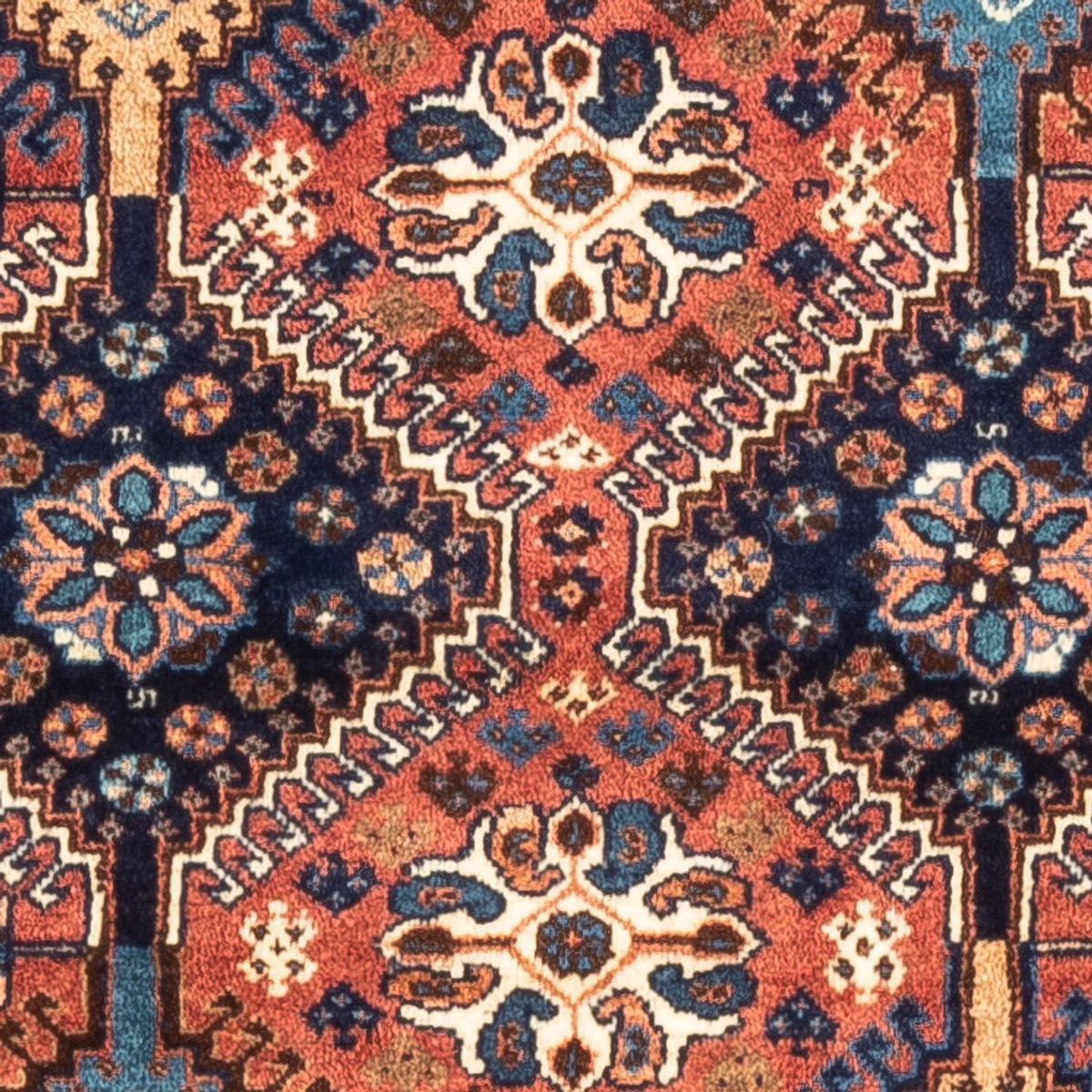 Perserteppich - Nomadic - 130 x 82 cm - rot