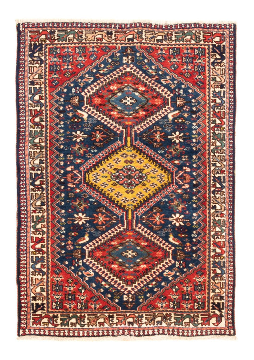 Perserteppich - Nomadic - 120 x 83 cm - dunkelblau