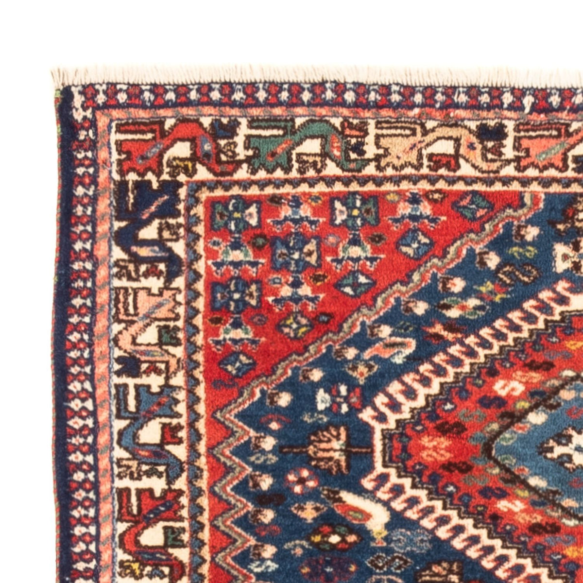 Perserteppich - Nomadic - 120 x 83 cm - dunkelblau