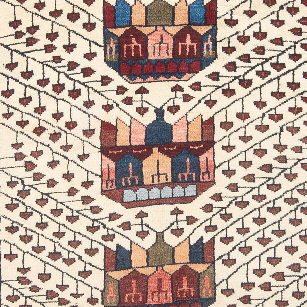 Perserteppich - Nomadic - 206 x 124 cm - creme