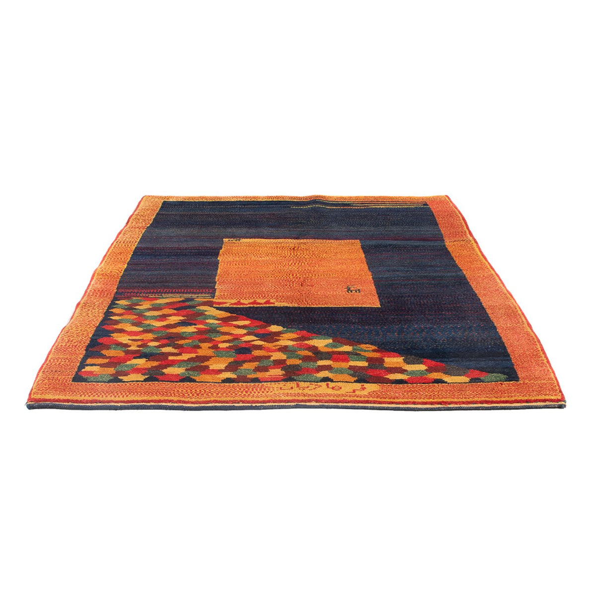 Gabbeh Teppich - Perser - 196 x 157 cm - mehrfarbig