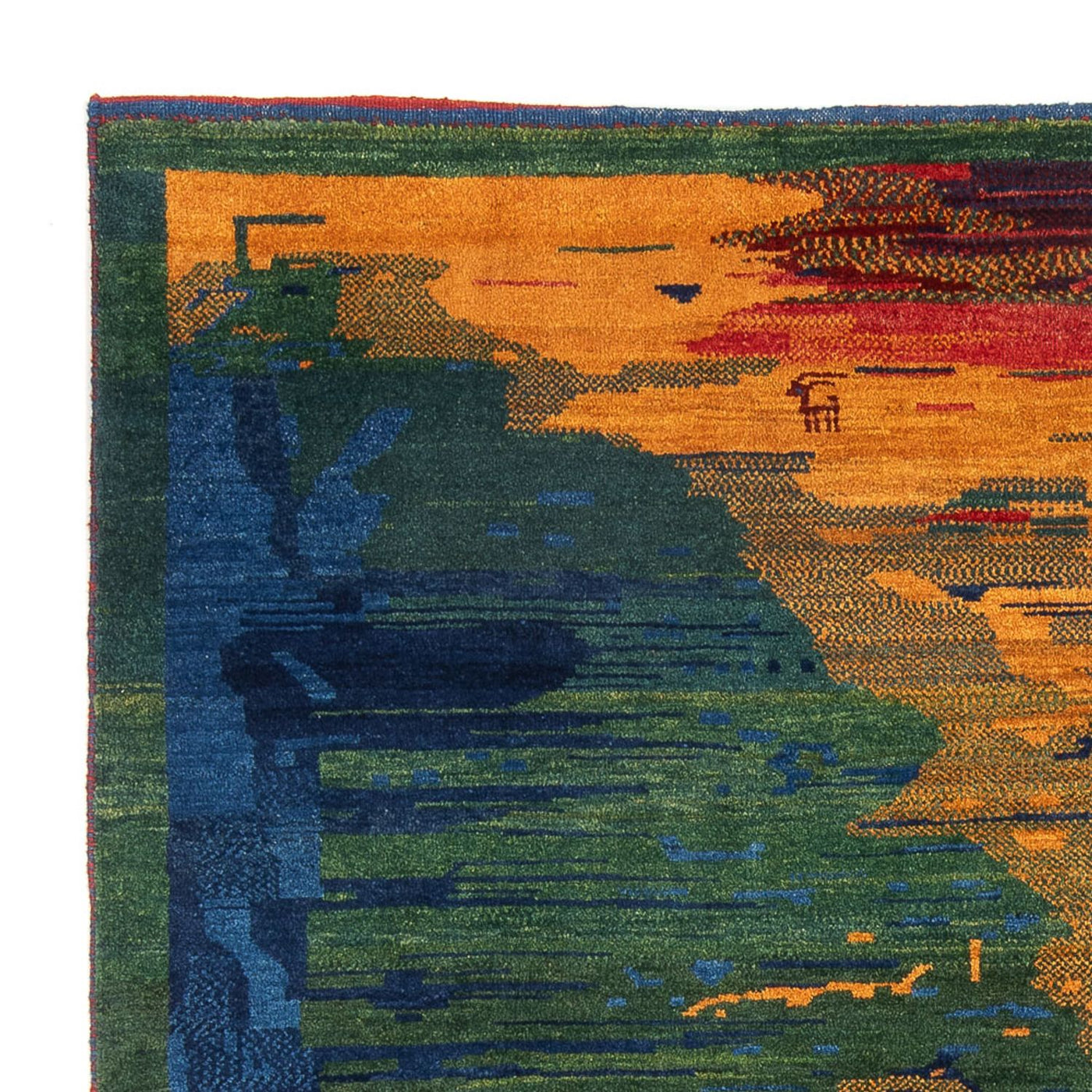 Gabbeh Persisch Teppich 228x200cm - Perserteppich Wollteppich