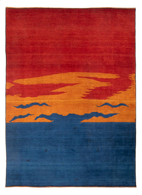 Gabbeh Teppich - Perser - 302 x 230 cm - mehrfarbig