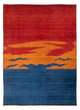 Gabbeh Persisch Teppich 302x230cm - Perserteppich Wollteppich