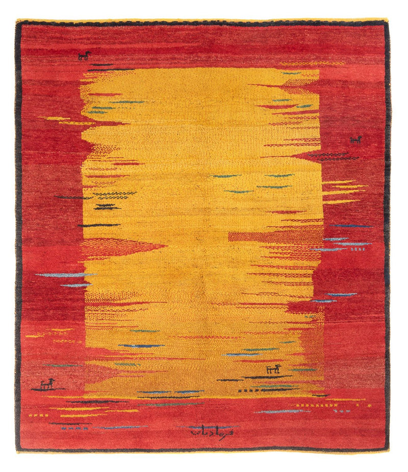 Gabbeh Teppich - Perser - 203 x 173 cm - mehrfarbig