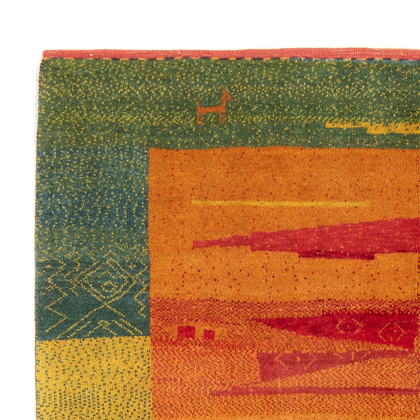 Gabbeh Persisch Teppich 218x173cm - Perserteppich Wollteppich