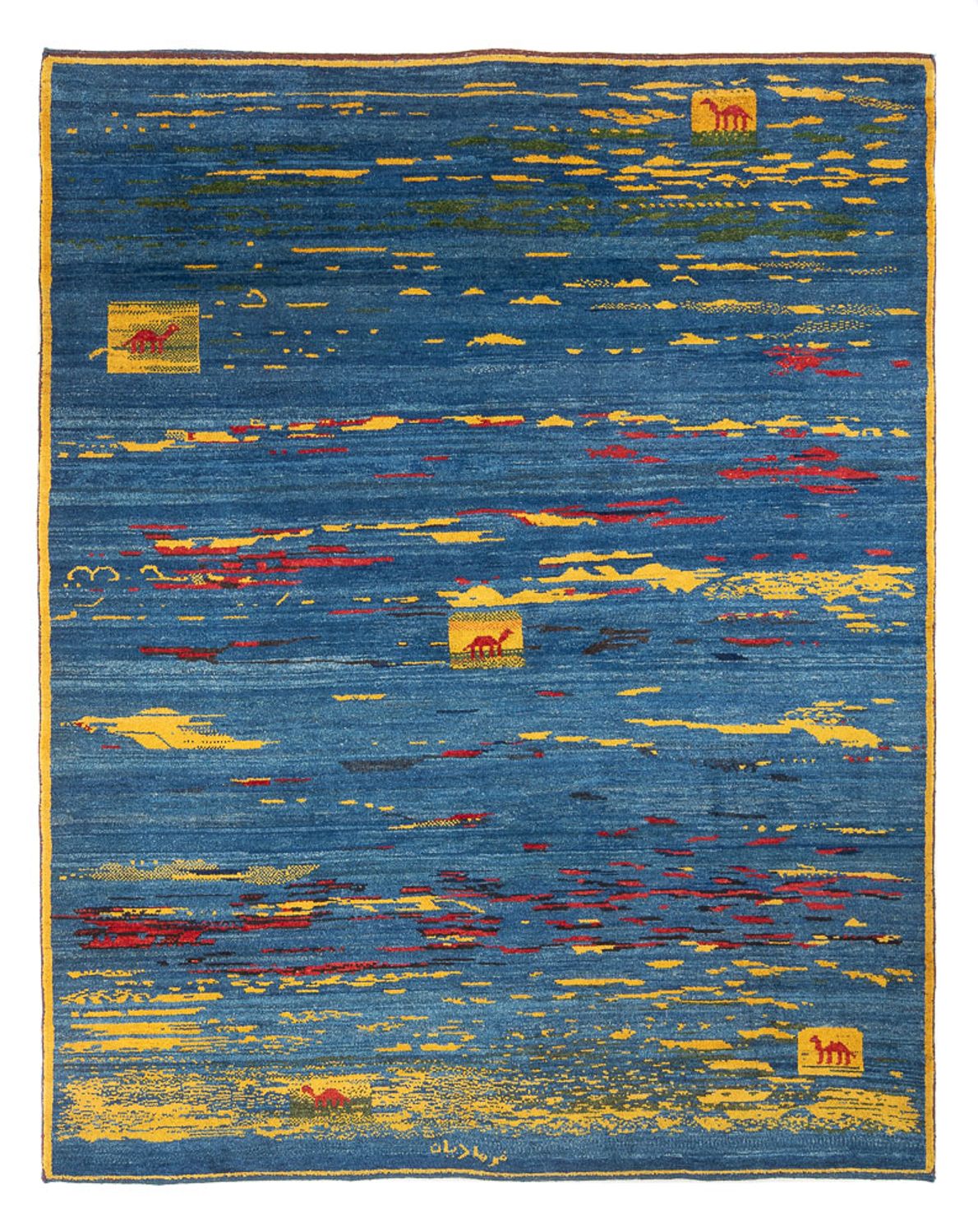 Gabbeh Teppich - Perser - 255 x 214 cm - mehrfarbig