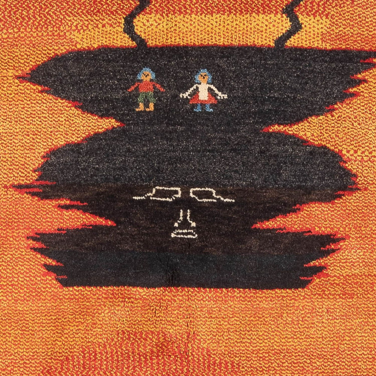 Gabbeh Teppich - Perser - 196 x 150 cm - mehrfarbig