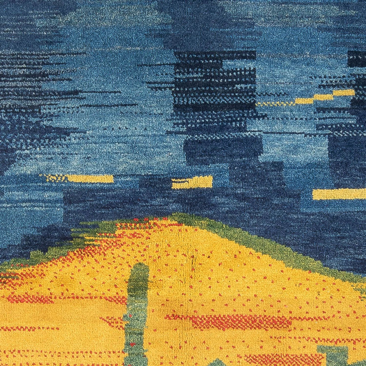 Gabbeh Teppich - Perser - 206 x 153 cm - mehrfarbig