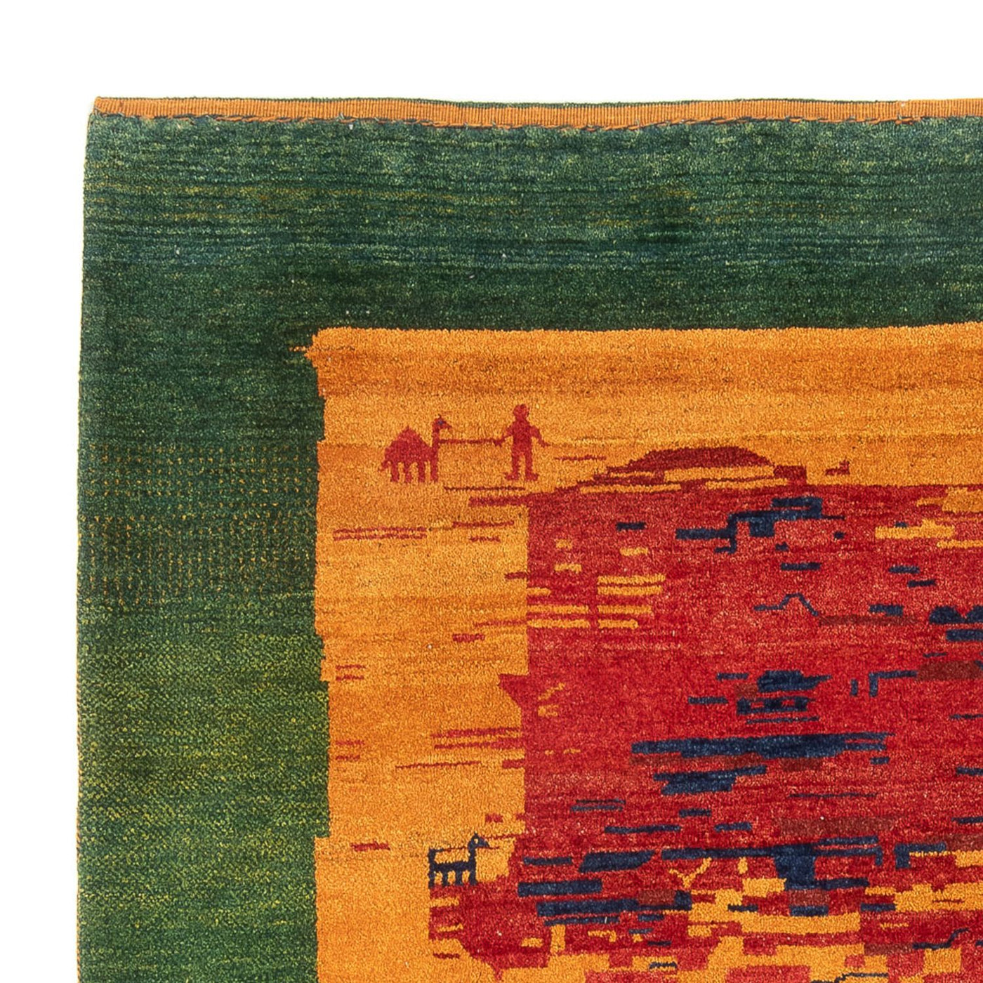 Gabbeh Persisch Teppich 227x200cm - Perserteppich Wollteppich