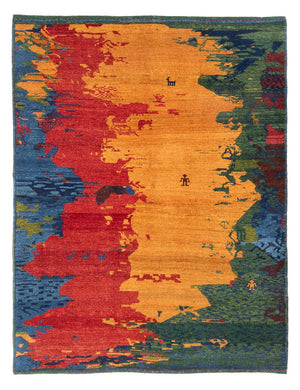 Gabbeh Teppich - Perser - 218 x 170 cm - mehrfarbig