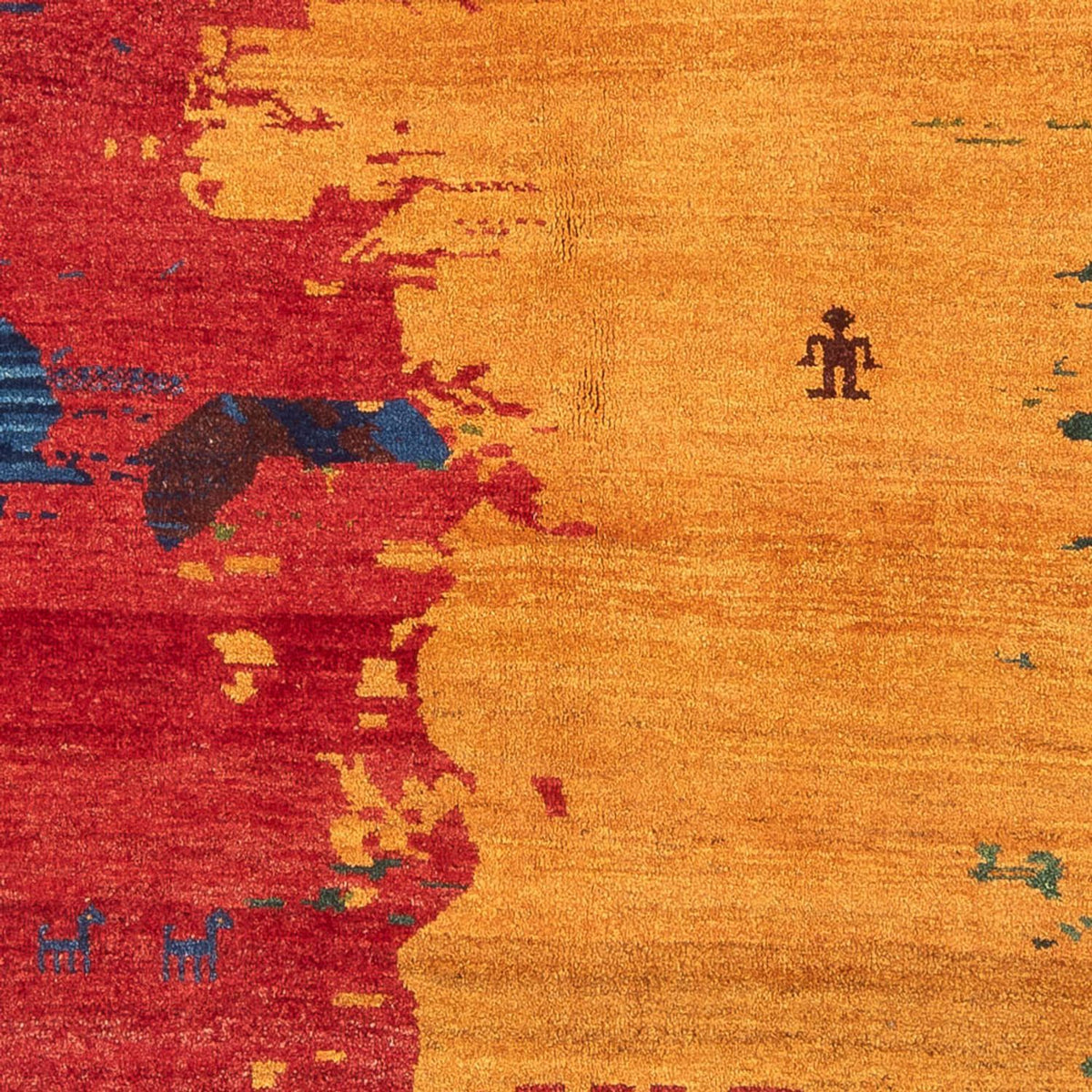 Gabbeh Teppich - Perser - 218 x 170 cm - mehrfarbig