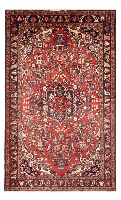 Hamadan Teppich 150x241cm - Perserteppich - rot