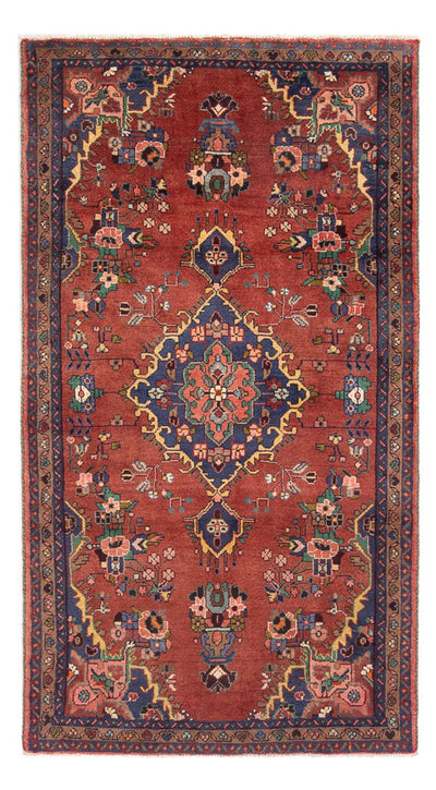 Hamadan Teppich 118x212cm - Perserteppich - rot