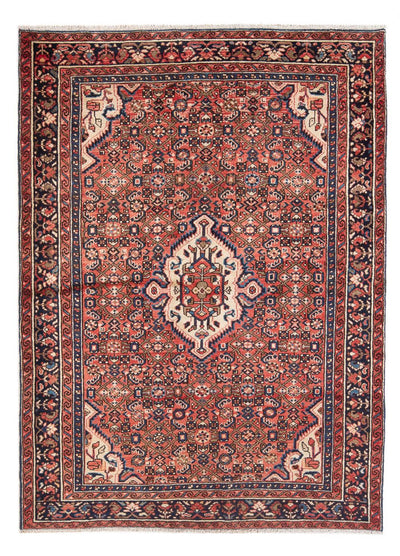 Hamadan Teppich 145x204cm - Perserteppich - rot