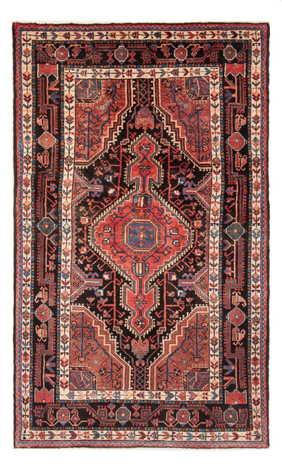 Hamadan Teppich 125x212cm - Perserteppich - dunkelblau