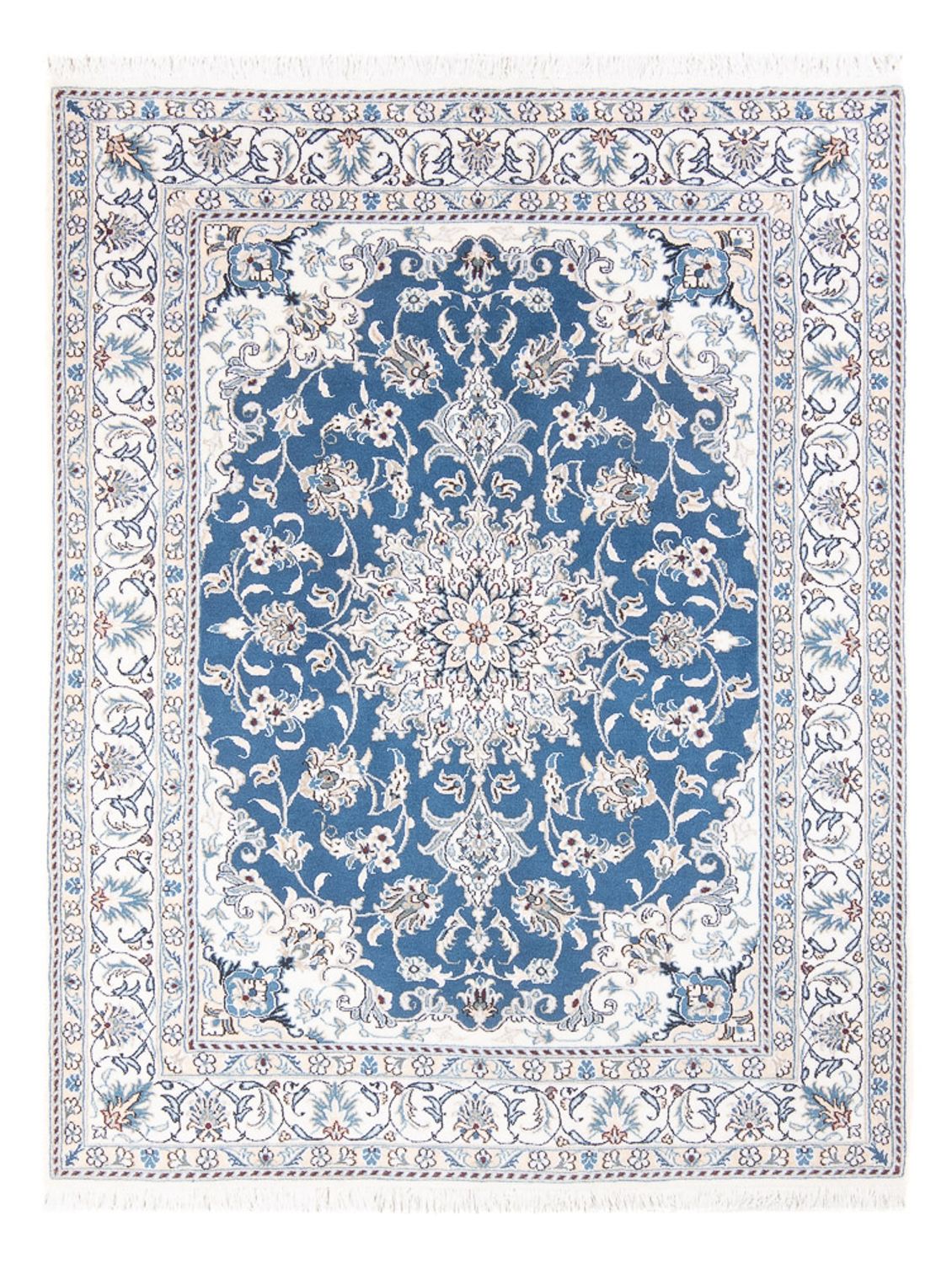 Perserteppich - Nain - Royal - 196 x 150 cm - blau