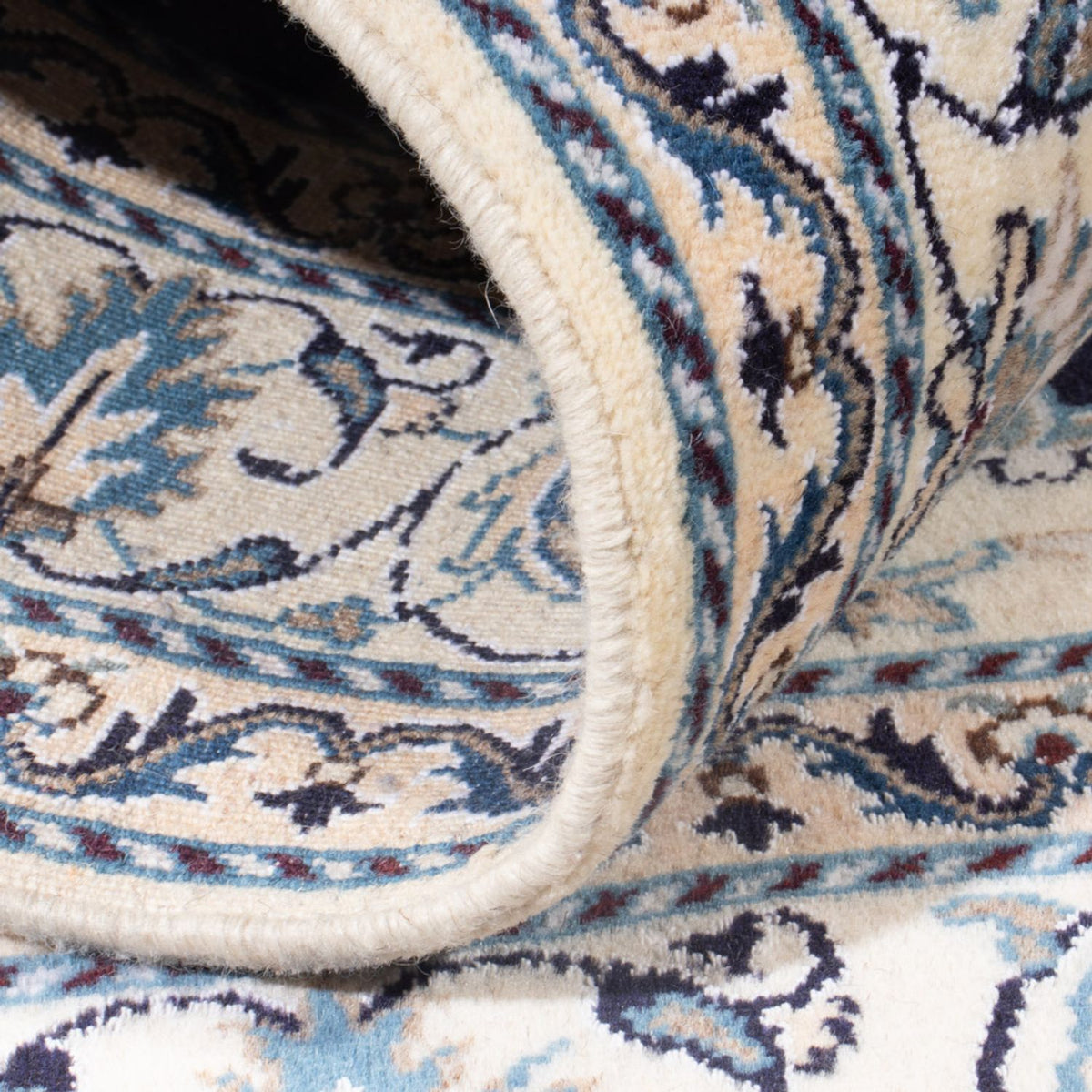 Perserteppich - Nain - Royal - 193 x 148 cm - dunkelblau