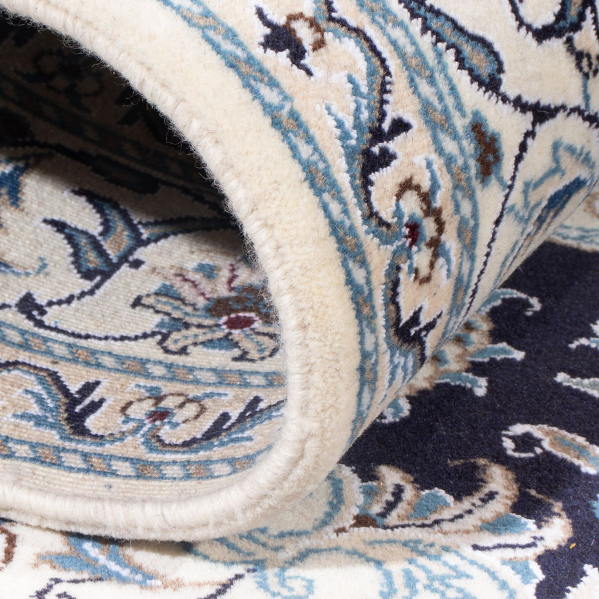 Perserteppich - Nain - Royal - 213 x 150 cm - dunkelblau