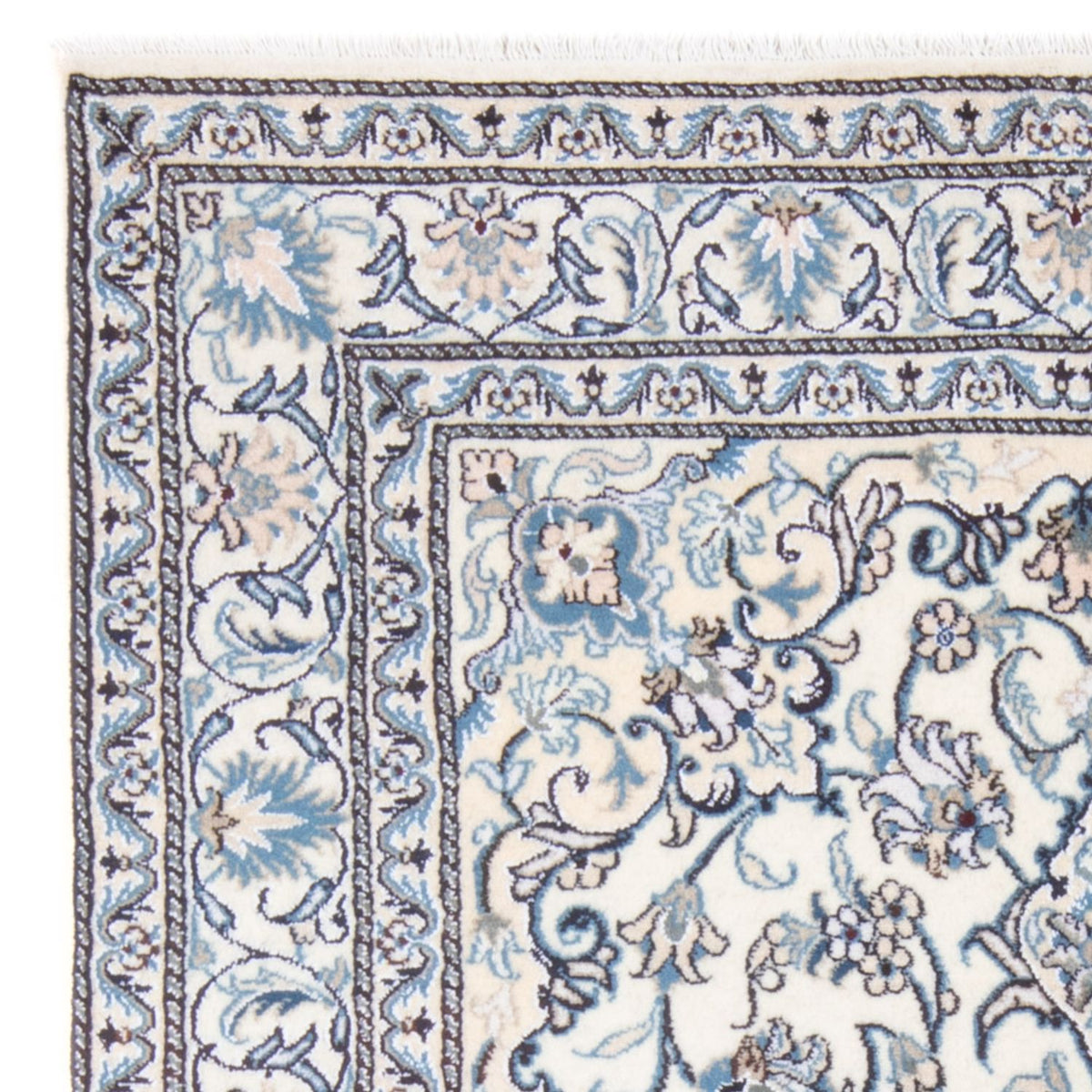 Perserteppich - Nain - Royal - 197 x 145 cm - creme