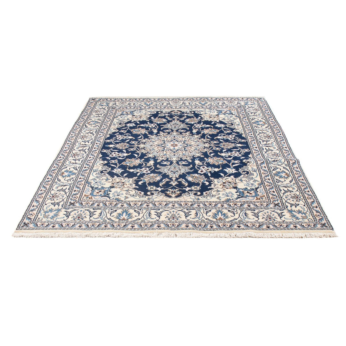 Perserteppich - Nain - Royal - 201 x 146 cm - blau