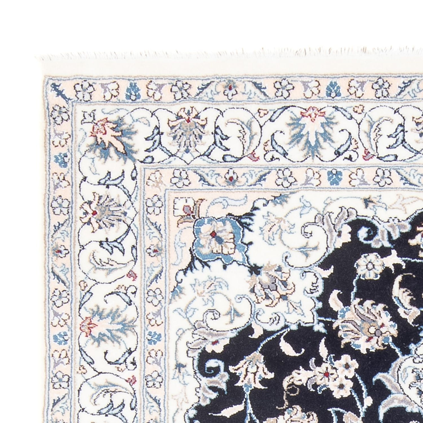Perserteppich - Nain - Royal - 200 x 147 cm - dunkelblau