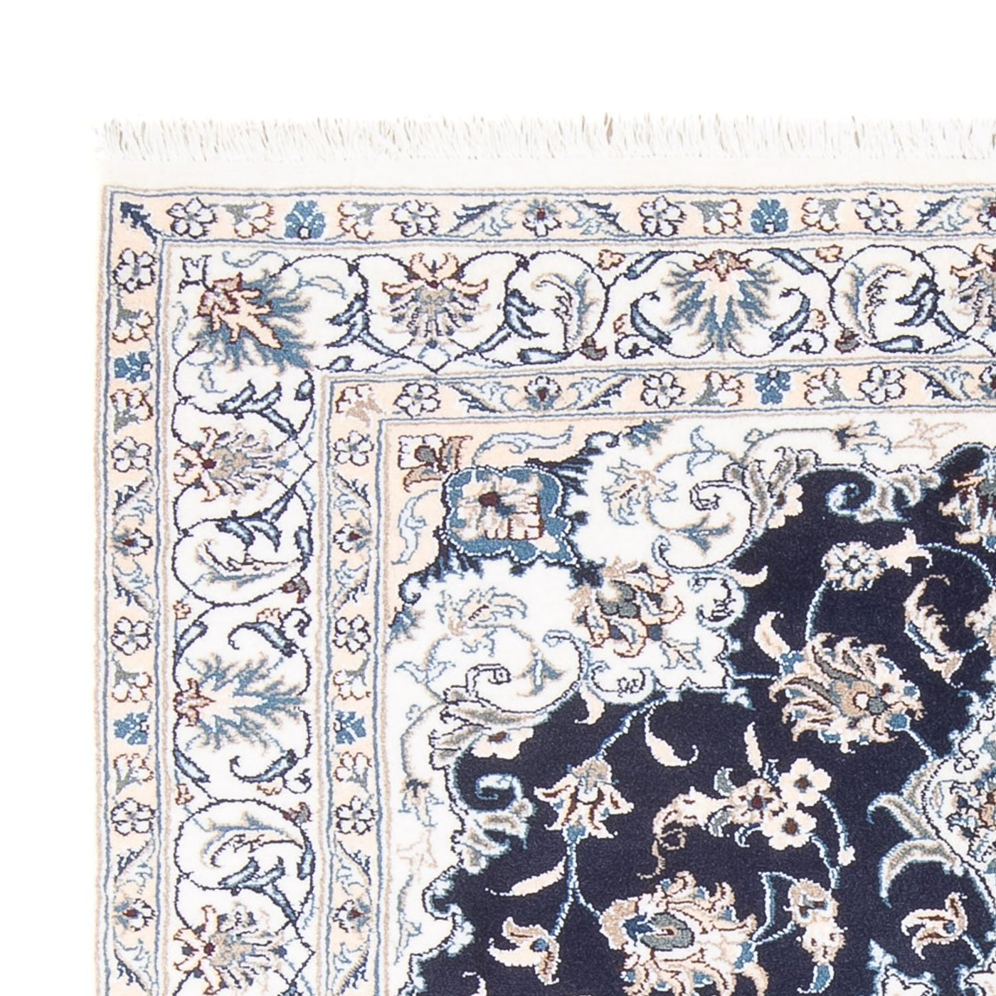 Perserteppich - Nain - Royal - 194 x 145 cm - dunkelblau