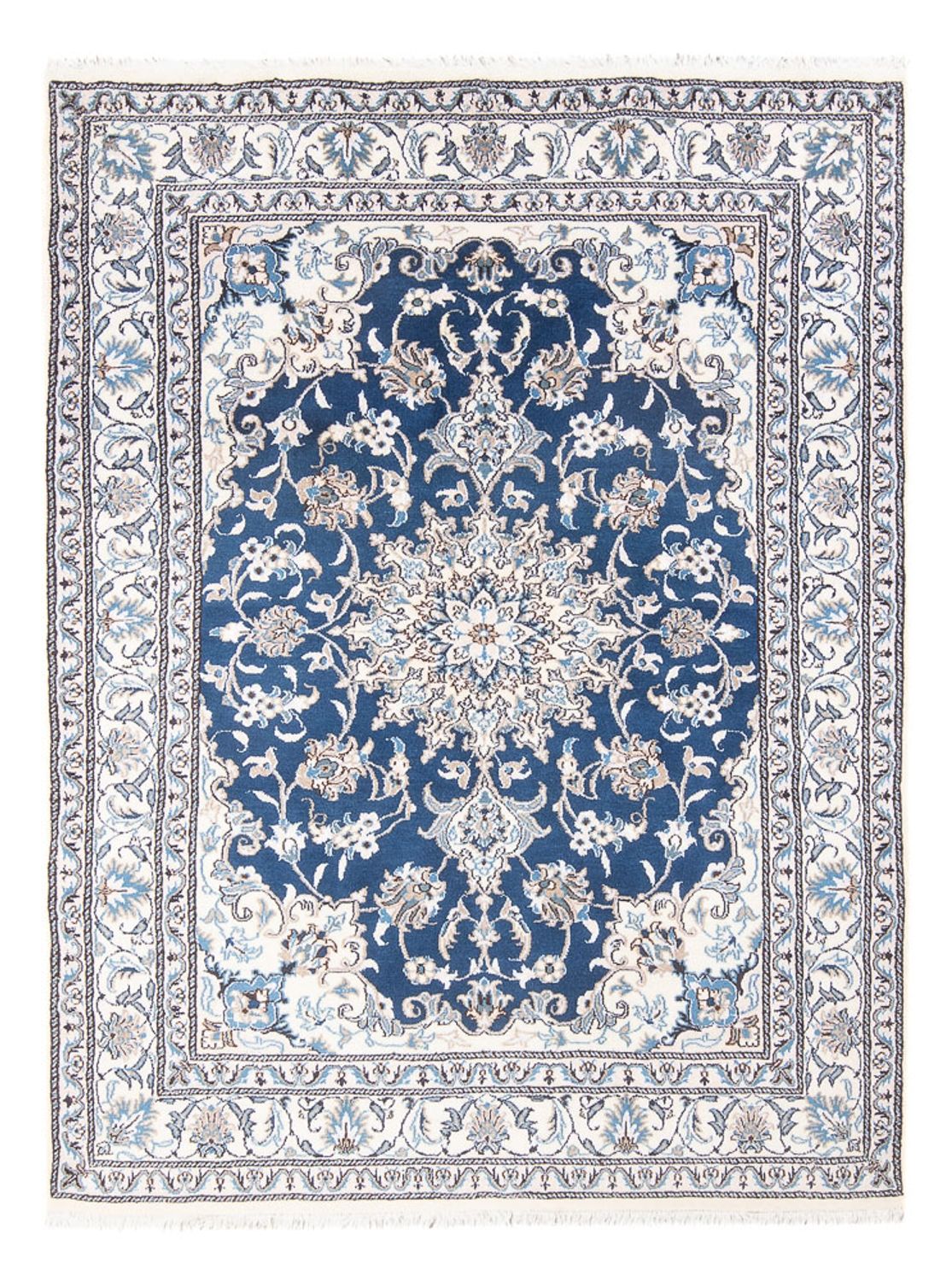 Perserteppich - Nain - Royal - 207 x 151 cm - blau