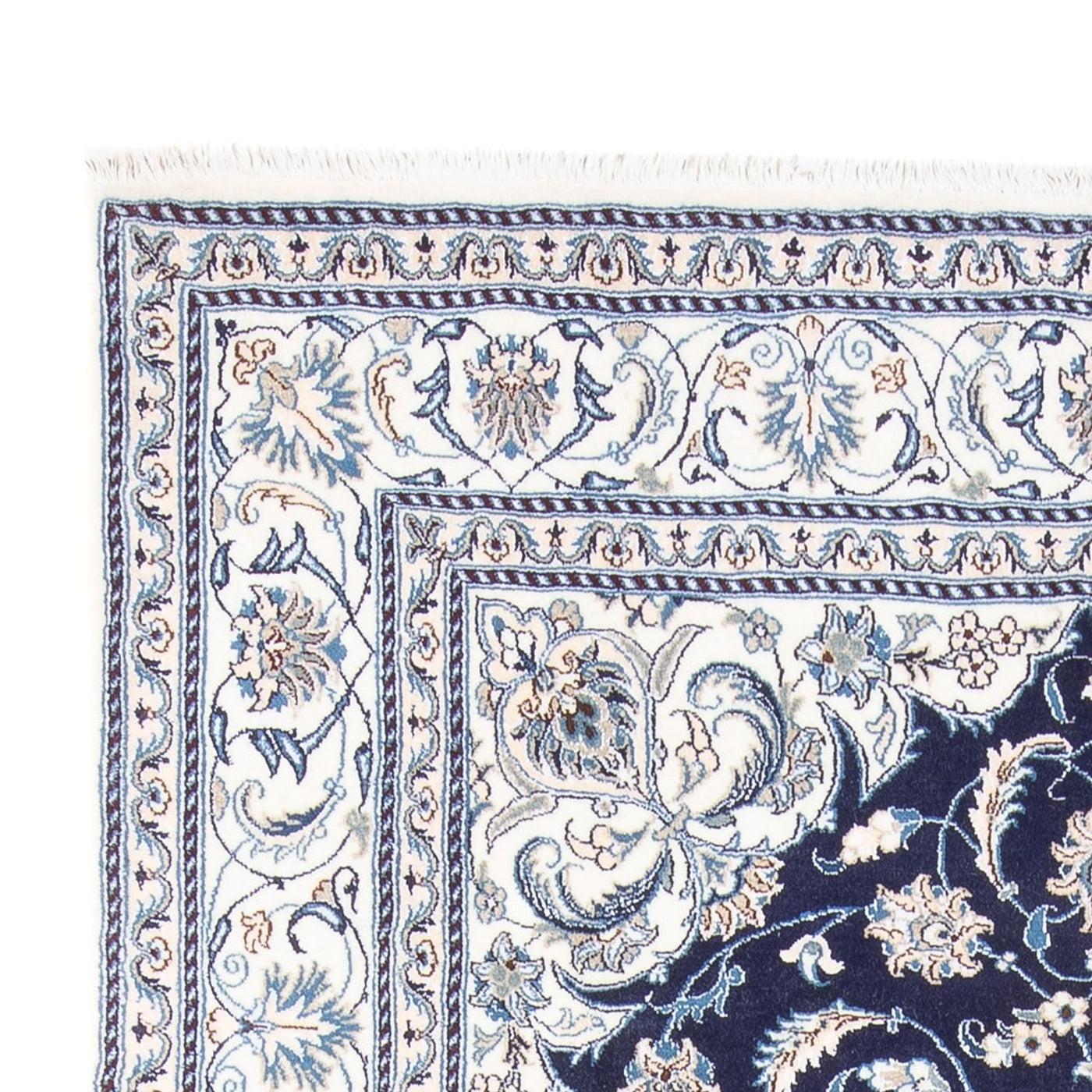 Perserteppich - Nain - 293 x 201 cm - dunkelblau