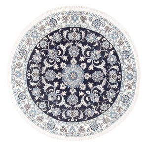 Perserteppich - Nain rund  - 150 x 150 cm - dunkelblau